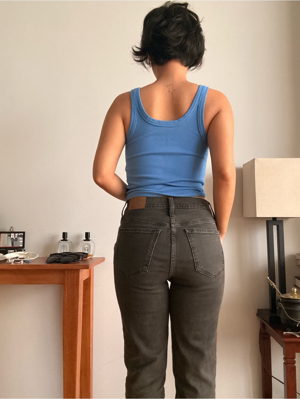 Madewell Women's Straight Leg Gray Jeans - Picture 2 of 6